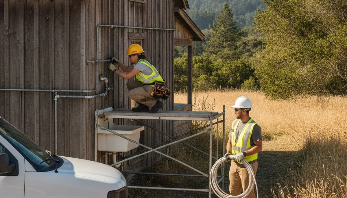 Santa Rosa, CA plumbing repair service van for residential and commercial plumbing jobs