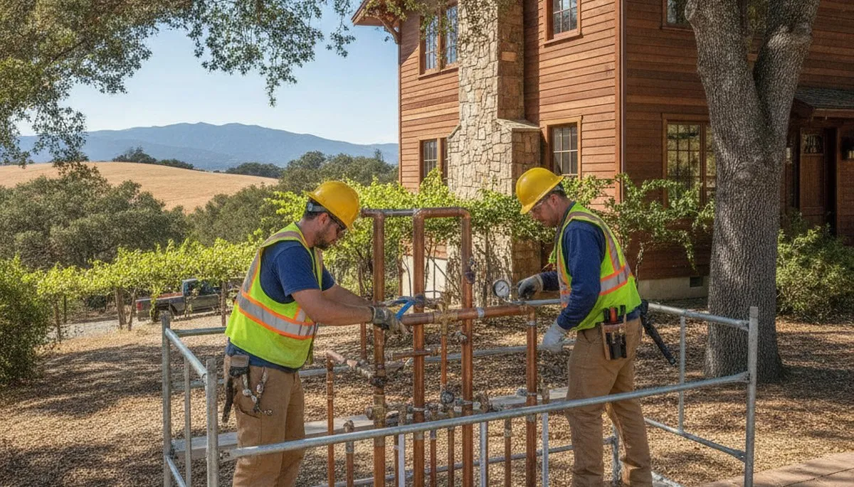 Plumbing repair technician in Santa Rosa, CA providing professional plumbing service for local homes and businesses